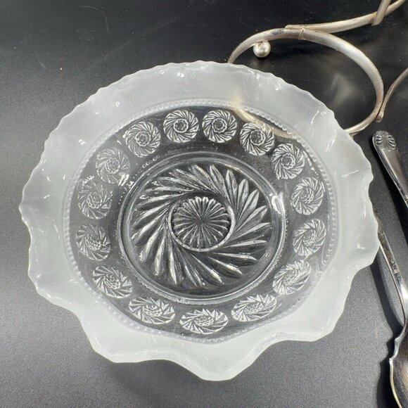 Mid Century Divided Tray With Bowls Dish Made In England Serving Tray Plated VTG - Picture 7 of 16